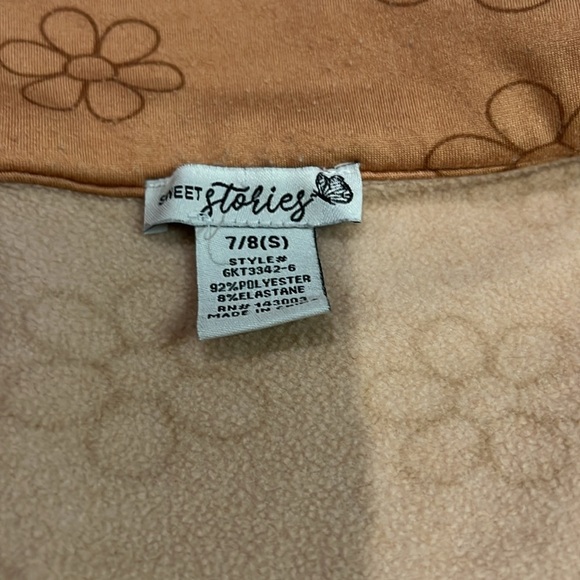 SWEET STORIES BUTTON DOWN RUST ORANGE JACKET - Picture 4 of 5